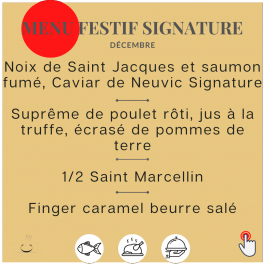 Menu festif signature